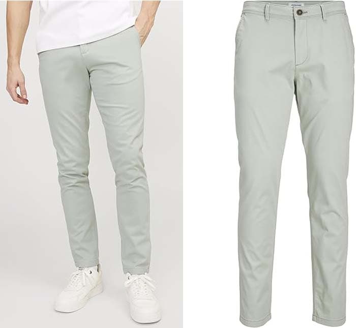 JACK & JONES Chinês Trousers Slim Fit para homem