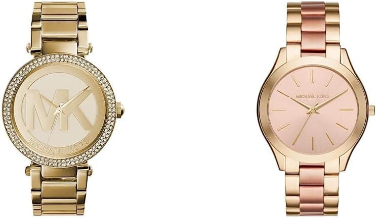 Michael Kors Relógio feminino Blair, movimento cronógrafo de quartzo, caixa de aço inoxidável prateado/aço de 39 mm com correia de aço inoxidável, MK5165