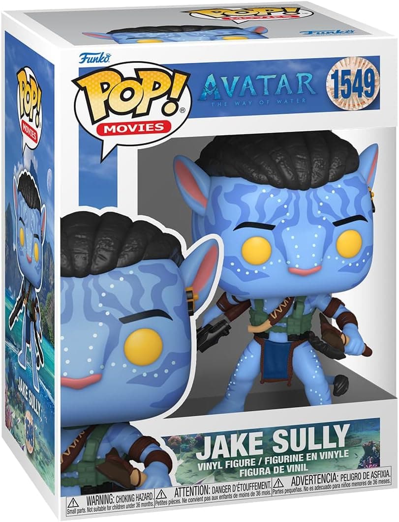 Funko Pop! Filmes: Avatar: The Way of Water - Jake Sully - (Battle) - Figura de vinil colecionável - ideia de presente- Mercadoria Oficial - Brinquedos para crianças e adultos - Fãs de Filmes