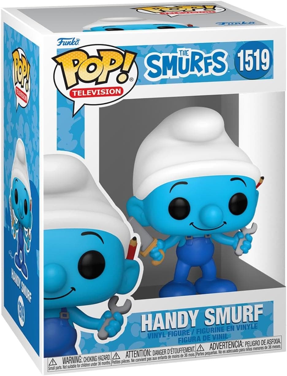 Funko Pop! TV: Papa Smurfs - Handy Papa Smurf - Figura de vinil colecionável - ideia de presente - Mercadoria oficial