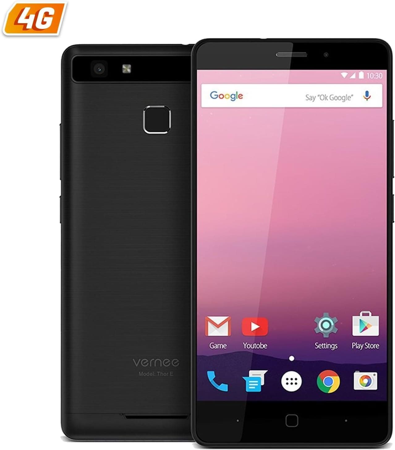 Vernee Thor E Smartphone de 5" (Octacore, memória interna de 16 GB, 3 GB de RAM, câmara de 13 MP, Android) preto
