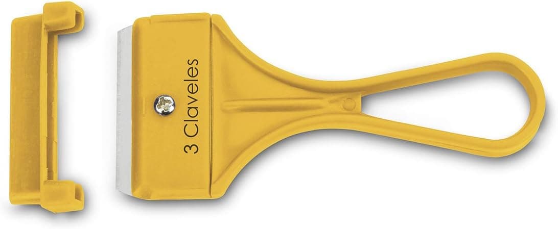 3 Claveles 243 - raspador de vidro de 10 cm, folha de 40 mm