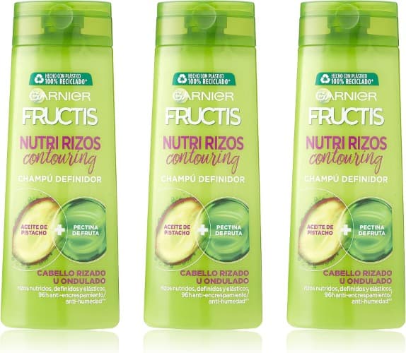 Garnier Fructis Nutri Curls Contour champô cabelo encaracolado ou ondulado, 380 ml