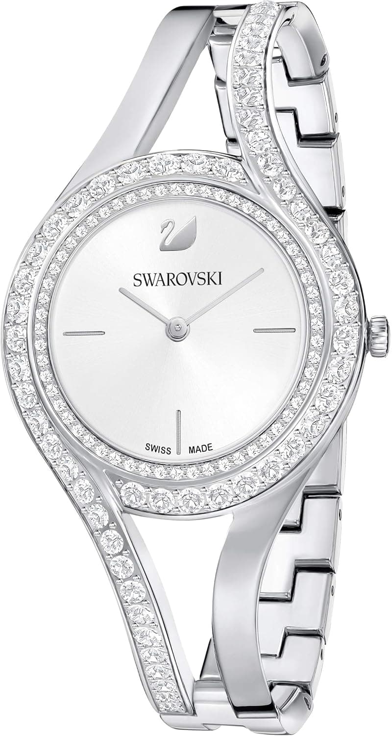 Swarovski Crystal Watch Coleção, Cristais Azuis, Cristais Pretos, Cristais Transparentes