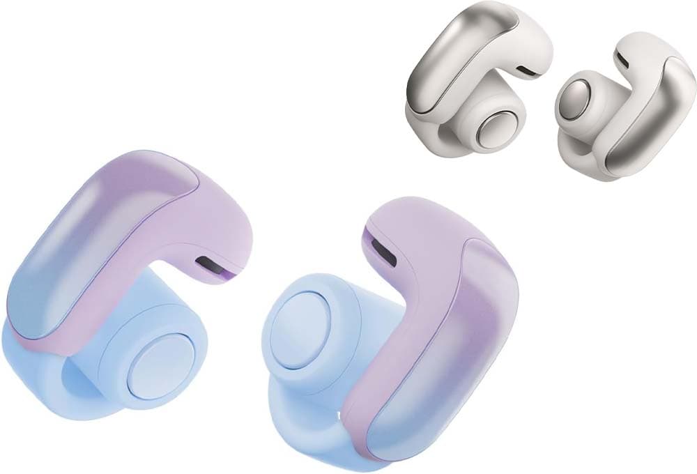 Bose Ultra Open Earbuds, auriculares sem fios com botão de alta qualidade e fidelidade, auriculares Bluetooth intraurais para corrida, design de moda aberta, até 48 h de autonomia