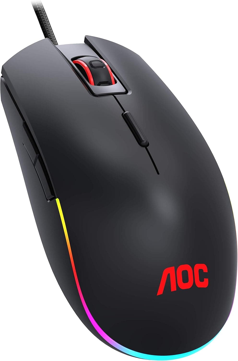 AOC GM500 - Rato gaming - RGB 16,8 personalizável - 1ms taxa de resposta - 5000PPP - 20G aceleração