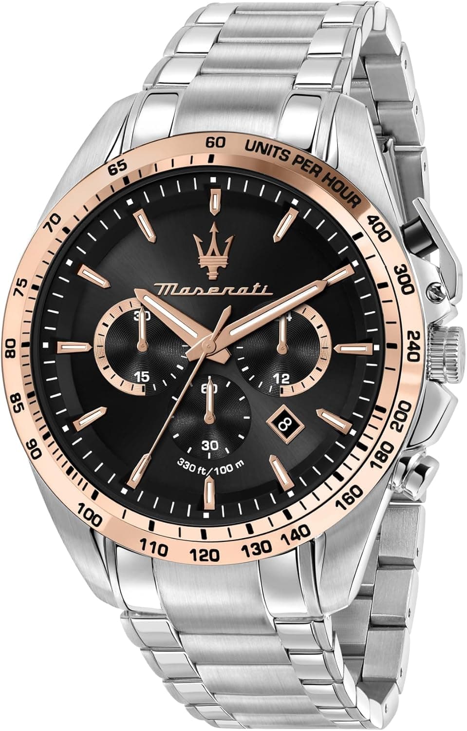 Maserati Relógio Homem Traguardo Limited Edition, cronógrafo, de quartzo - R8873612047, Prata, 45mm, pulseira