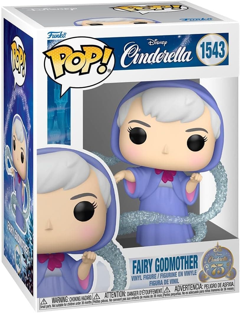 Funko Pop! Disney: Cinderelas 75th - Fairy Godmother- Figura de vinil colecionável