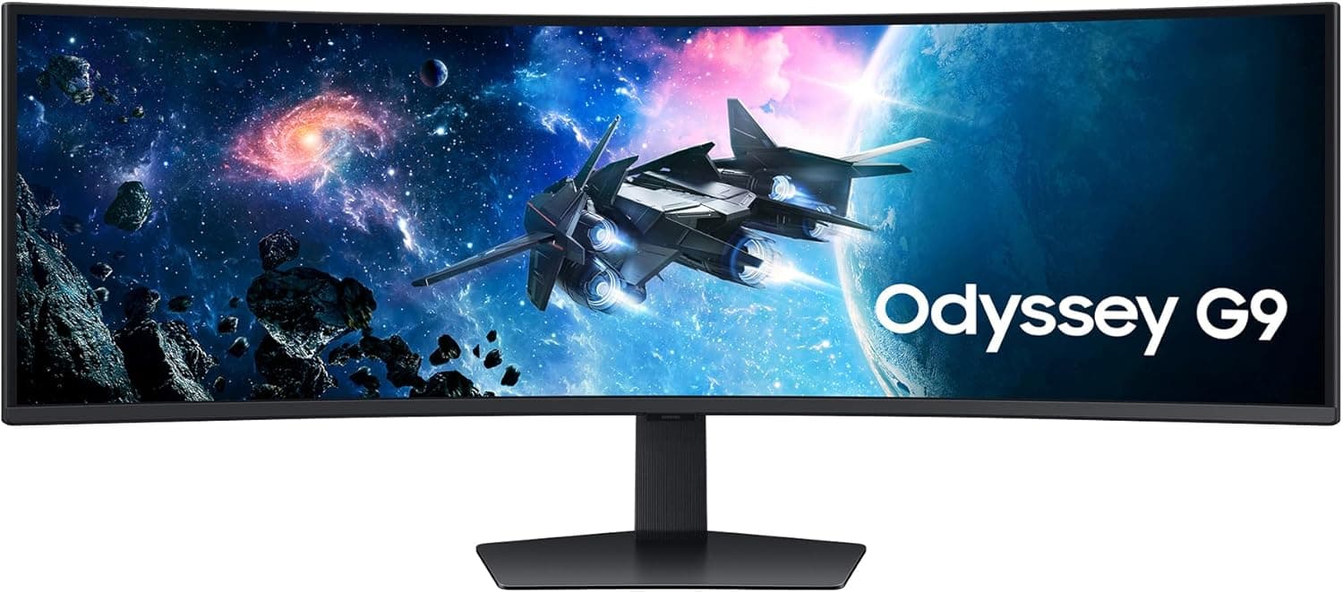 SAMSUNG LS49CG954EUXEN Monitor curvo Gaming 49'' Dual QHD, 5120x1440, 32:9, 2500:1, 1000R, 240 Hz, 1 ms, 360 CD/m², HDMI, FreeSync Premium Pro, preto