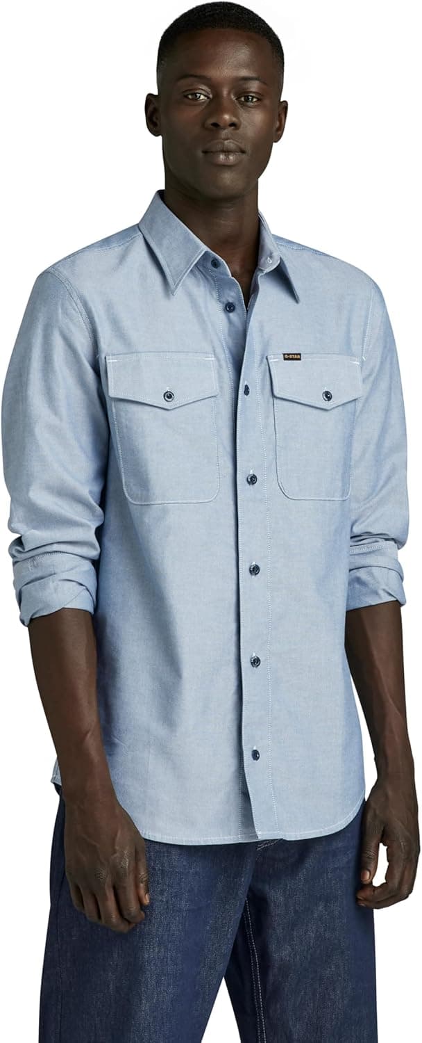 G-STAR Marine Slim Shirt Long Sleeve Camisa para homem