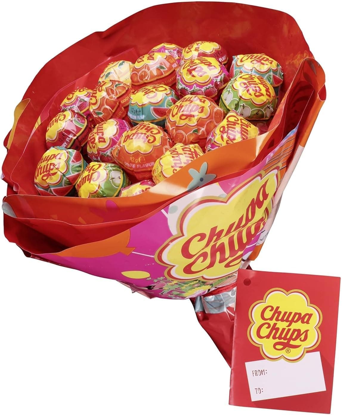 Chupa Chups Flower Bouquet, sabores variados, 19 x 12 g