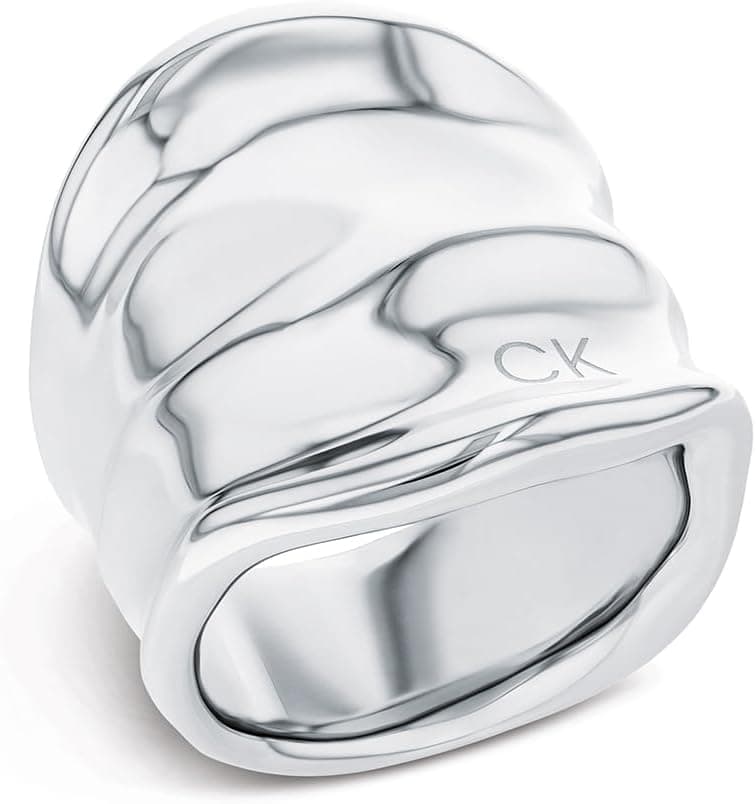 Calvin Klein Anel para mulher coleção ELEMENTAL de aço inoxidável