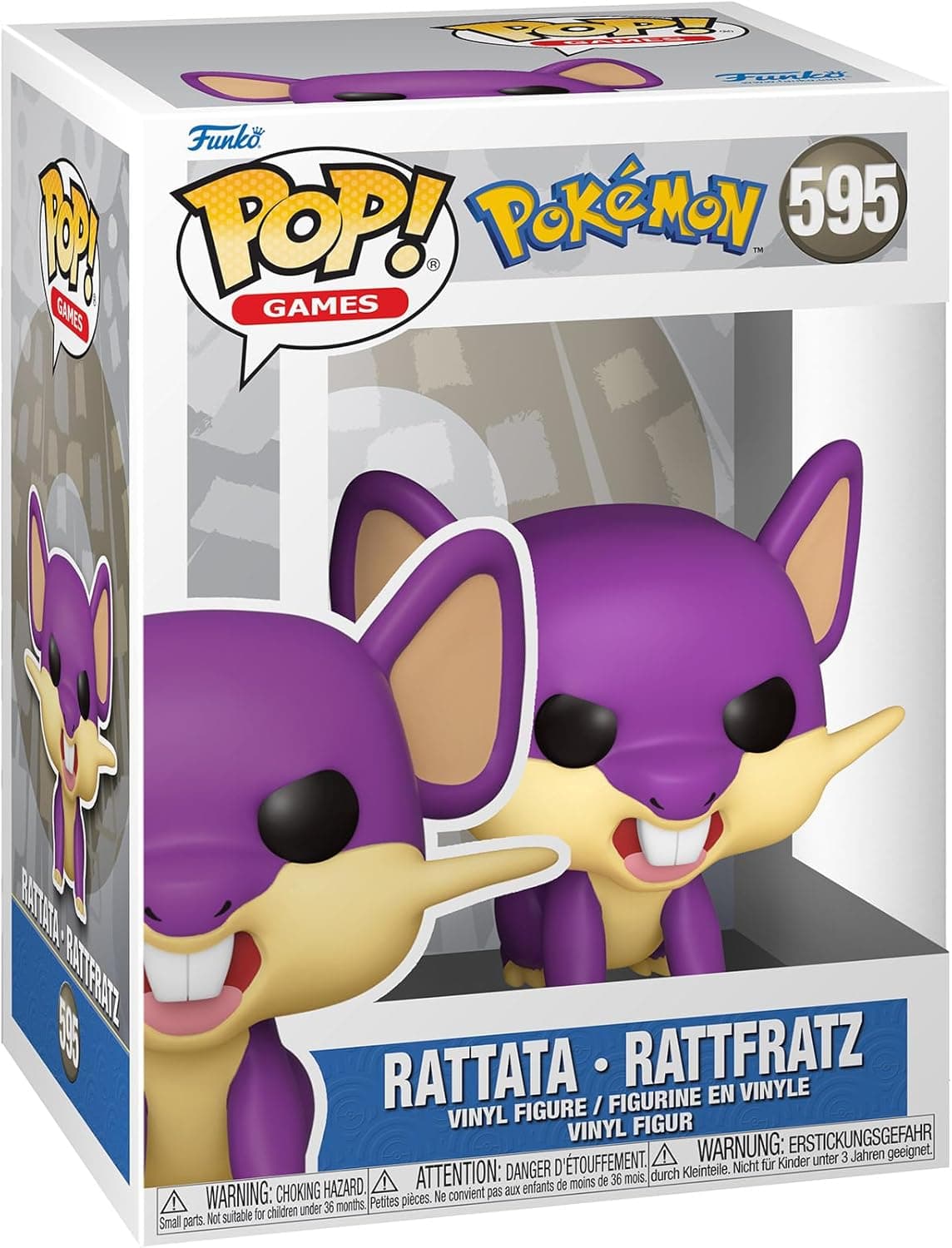 Funko Pop! Games: Pokemon - Rattata - Figura de vinil colecionável