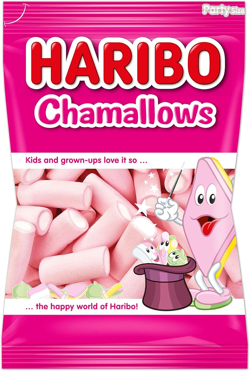 Haribo Chamallows Tubular | Marshmallows macios em tubo, 125 unidades, 850 g