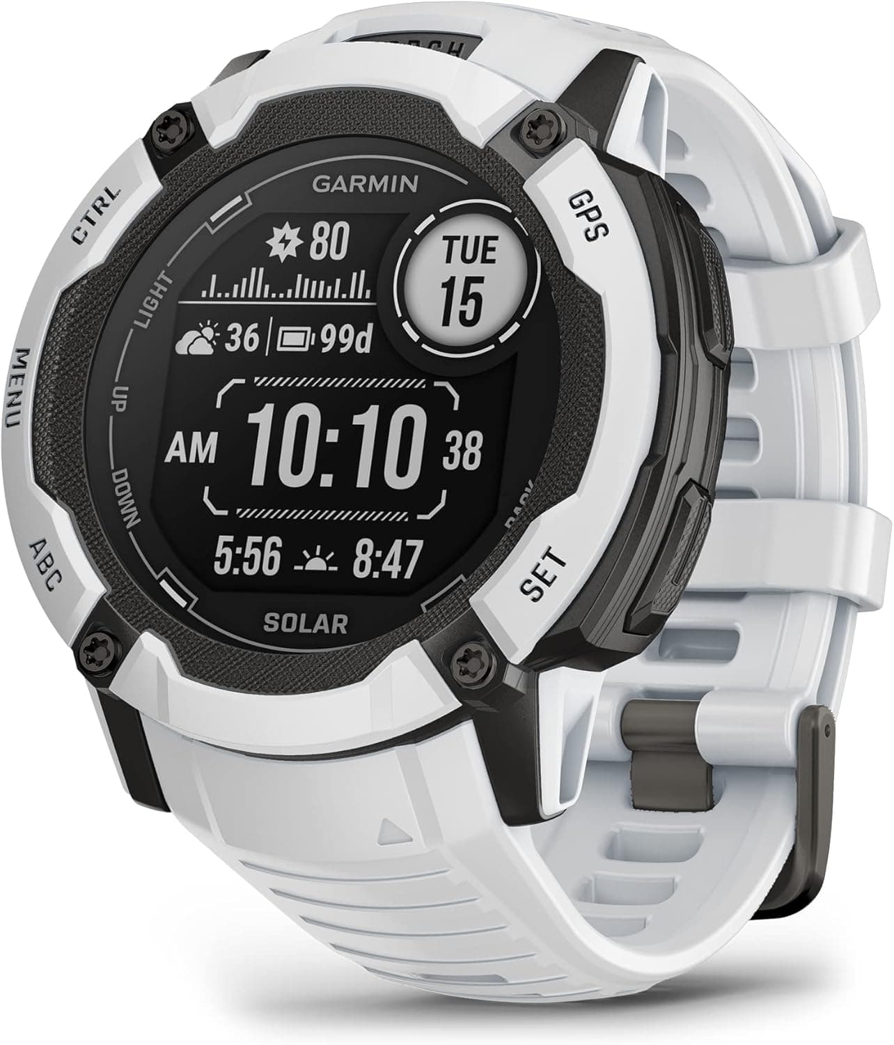 Garmin Instinct 2X Solar, relógio inteligente com GPS resistente à água, carregamento solar, funções desportivas, polimetria, pontuação de sono e notificações do smartphone