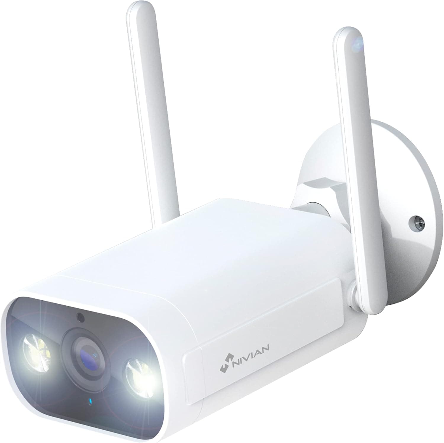 NIVIAN WiFi Bullet Camera | Câmara de vigilância exterior IP66 com resolução 2K visão noturna deteção de pessoas e controlo remoto por app