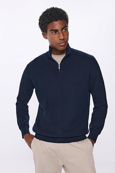 SPRINGFIELD | Sweatshirt de malha com fecho para homem