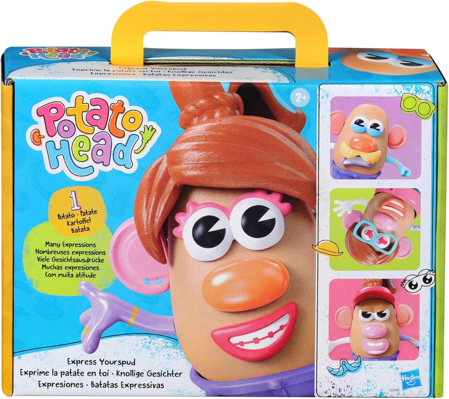 Mr. Potato Head Potato Head | Conjunto de figuras com acessórios para criar expressões para crianças