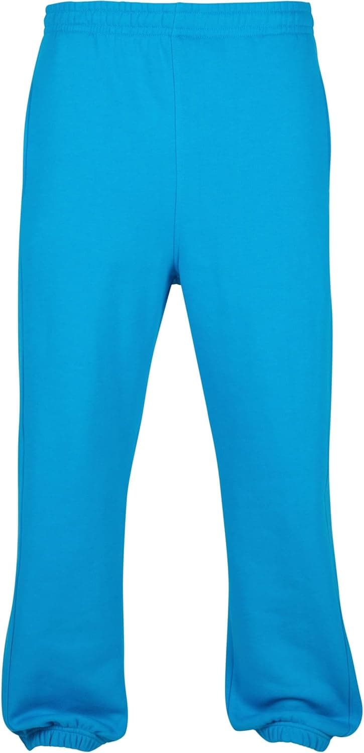 URBAN CLASSICS Calças de fato de treino para homem, corte solto, tecido quente, fechos de correr nos tornozelos, 