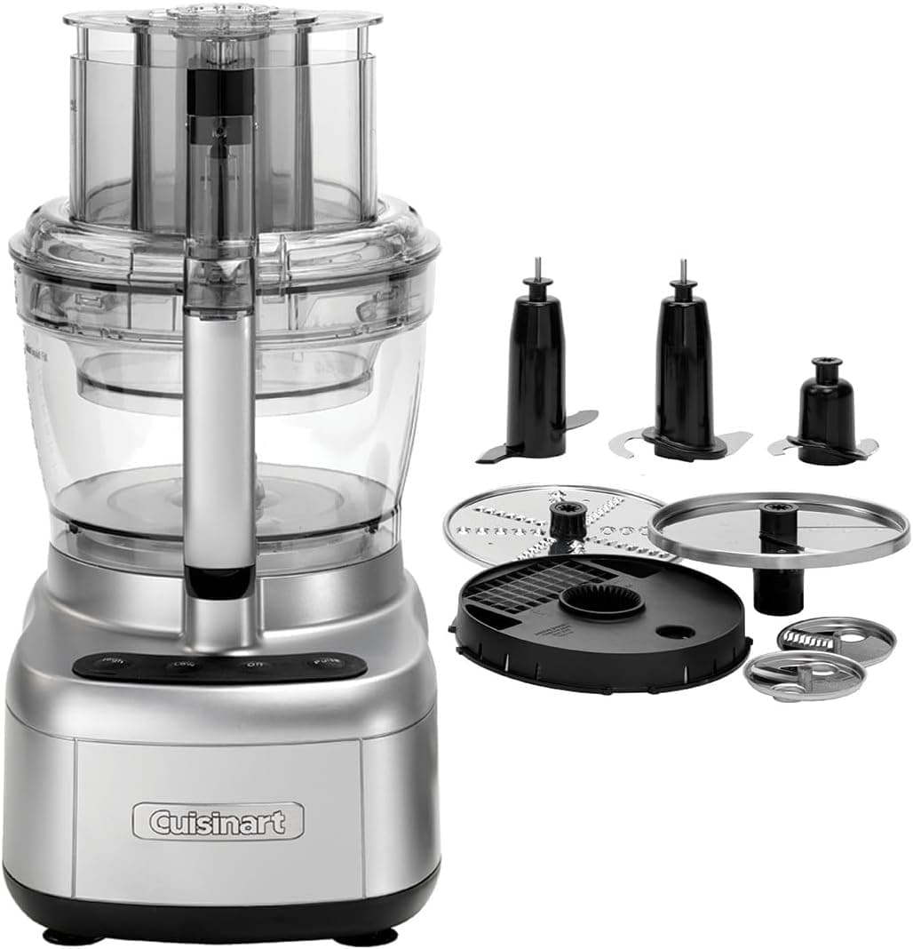 Cuisinart Processador de alimentos Expert Prep Pro com 10 funções, multifuncional, lâminas para picar e amassar, discos para espiralizar e ralar, livre de BPA, peças adequadas para máquina de lavar