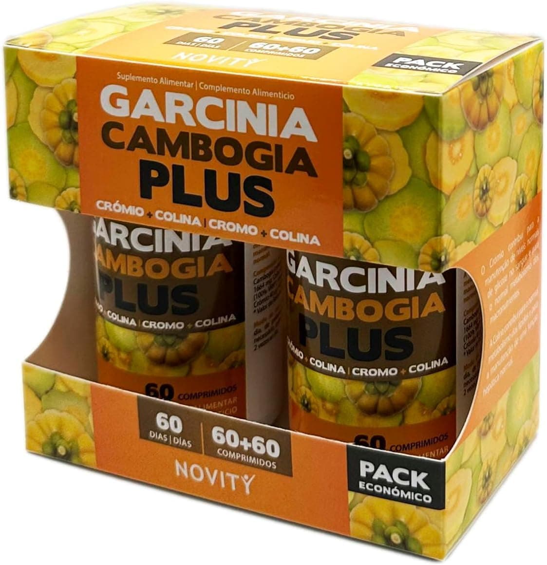 DietMed Gambogia Garcinia Cambogia Plus Novity, branco, unidade de 60 (embalagem de 2)