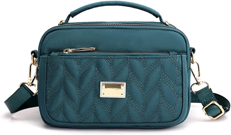 JIANLINST Small Crossbody Phone Bag for Women, Quilted Girls Wallet Purse Mini Shoulder Bag Handbag