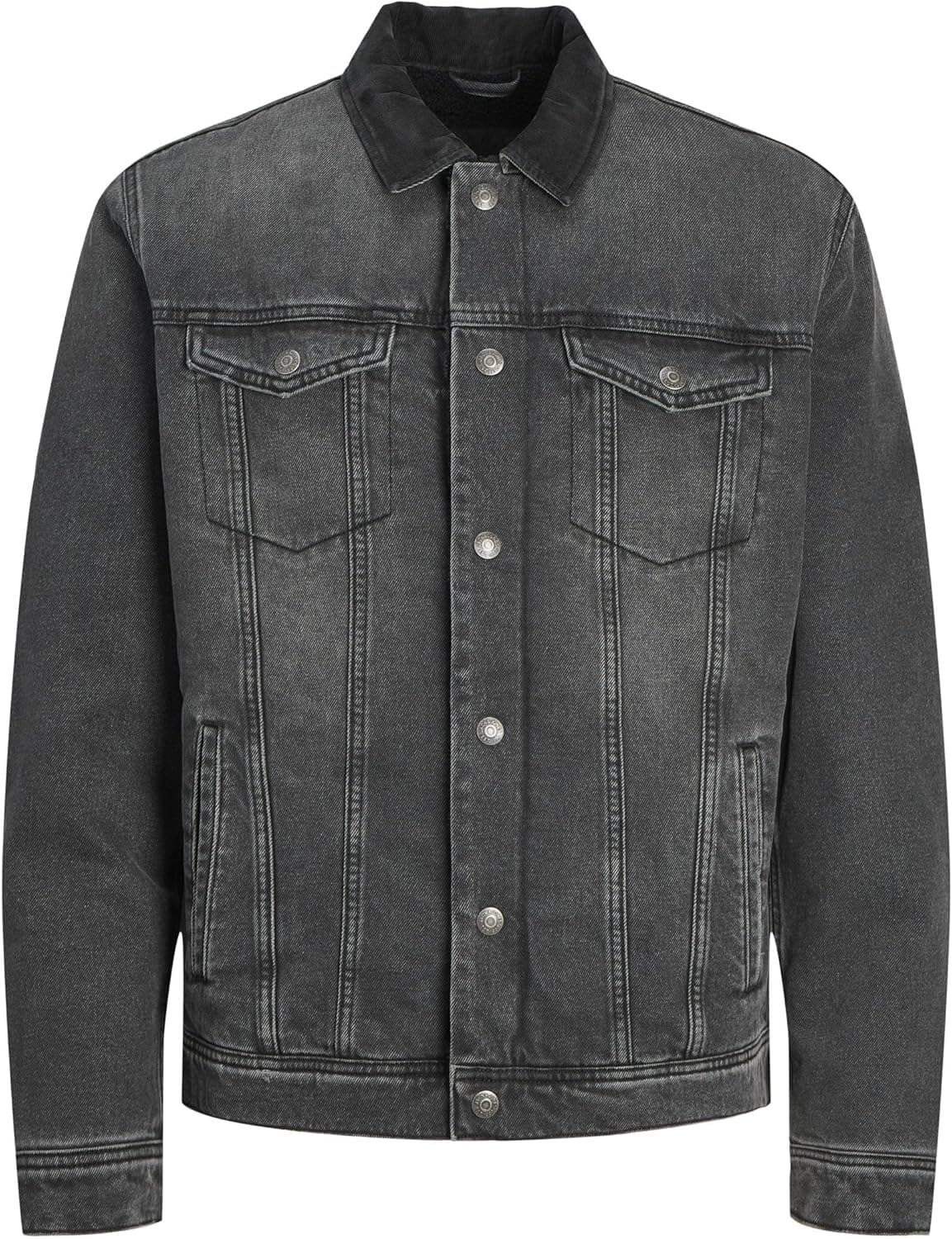 JACK & JONES Casaco de Ganga Denim Jacket M Preto Denim