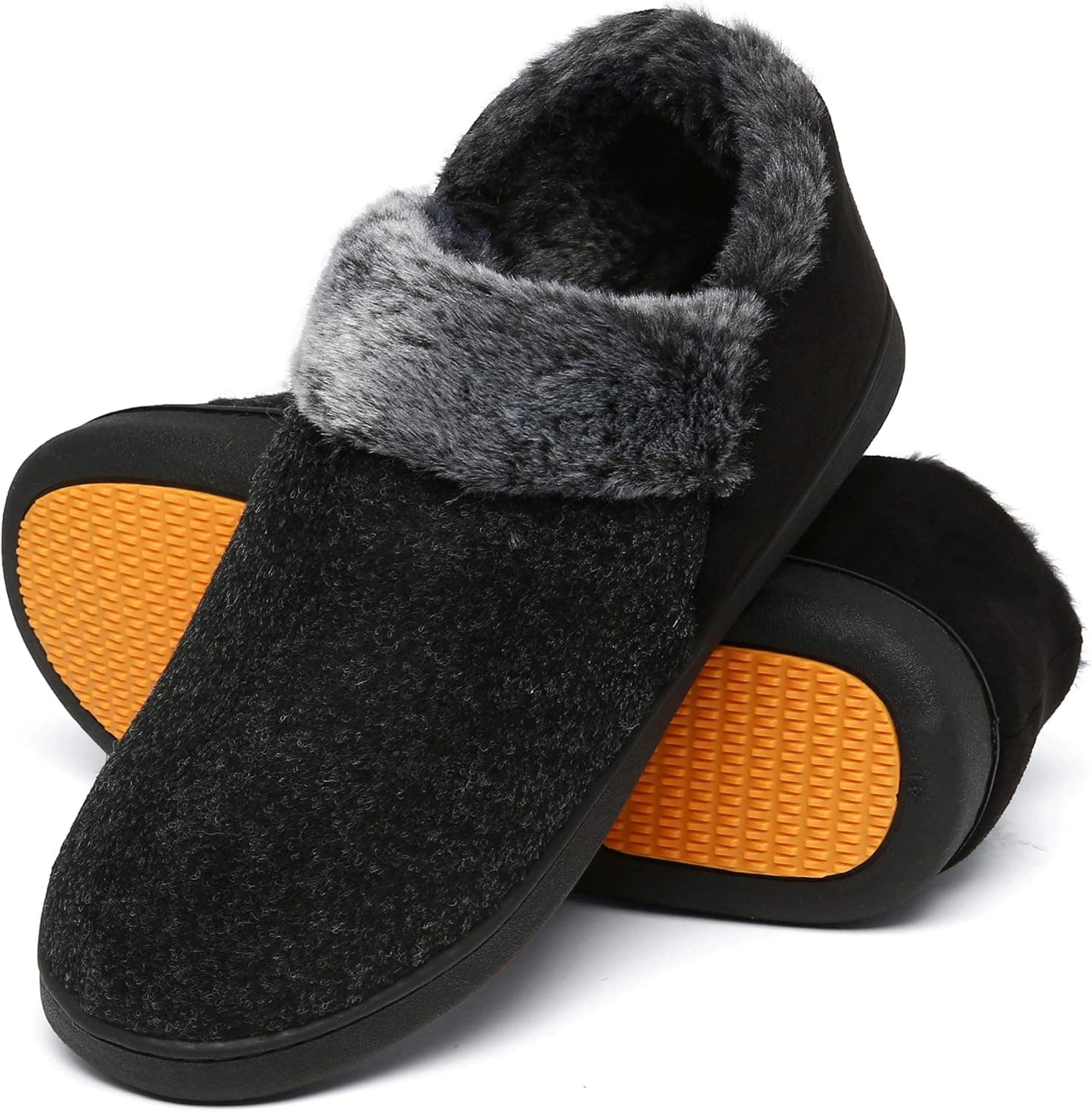 Mishansha Pantufas de inverno com espuma viscoelástica unissexo para adultos