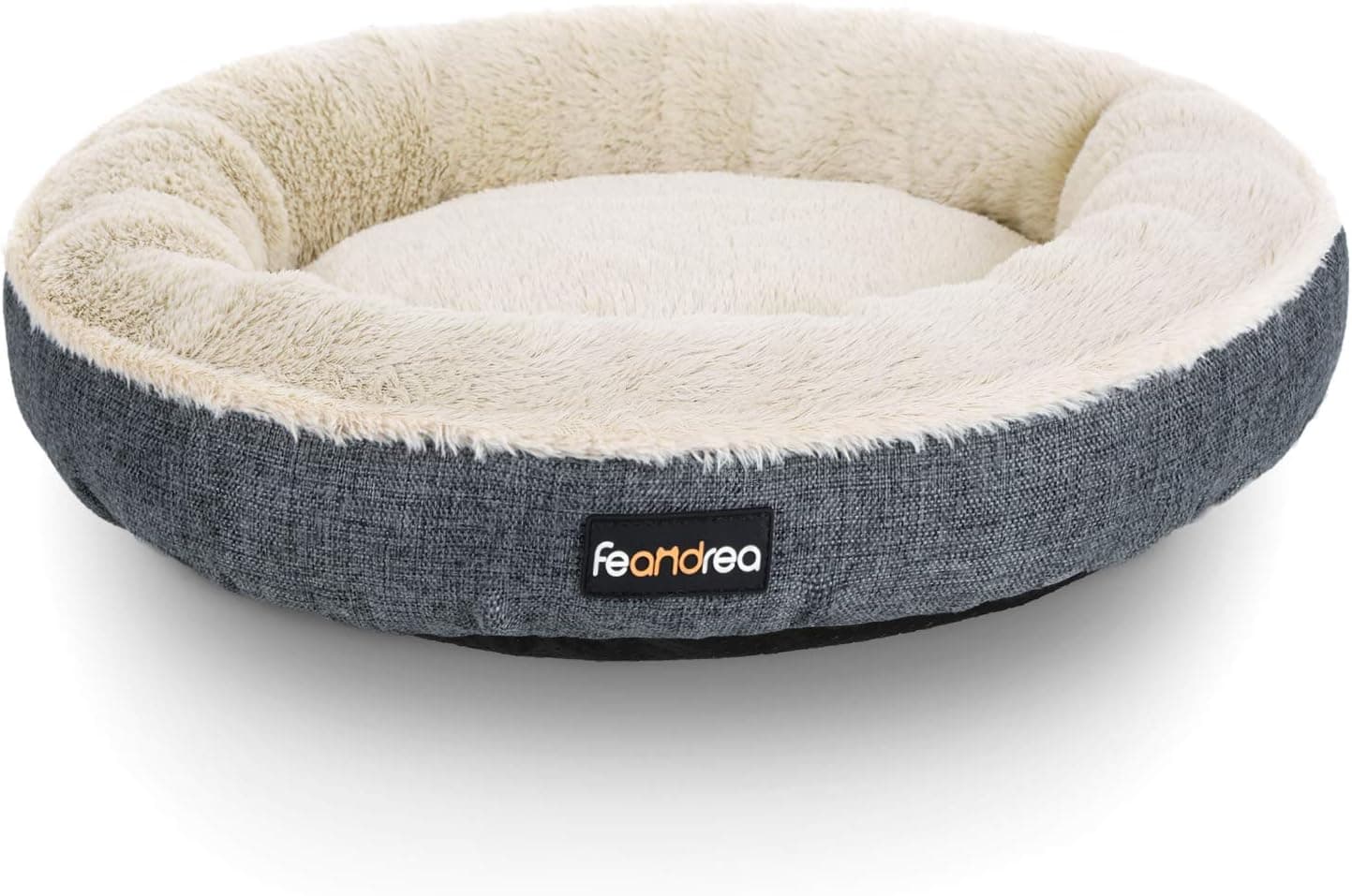 Feandrea PGW065G01 | Sofá cama redondo para cão e gato 65 cm em cinzento escuro