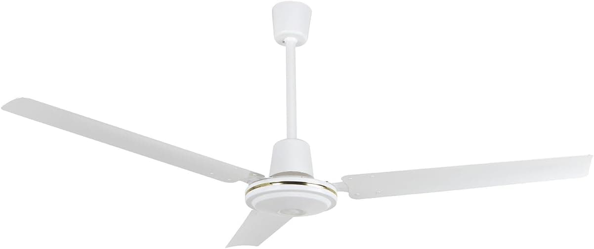 Orbegozo CF 85120 Ventoinha de teto com 5 velocidades, interruptor de parede, 3 pás, 120cm diâmetro, 70 W, branco