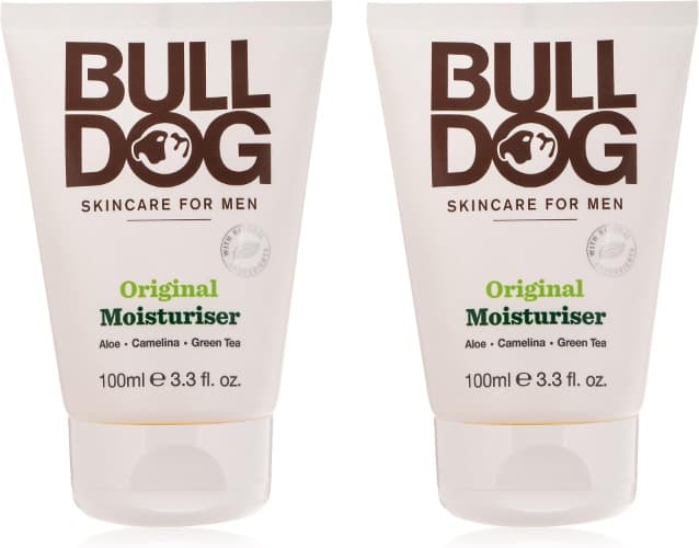 Bulldog Creme Hidratante Facial | Creme sem fragrância para hidratação profunda e proteção da pele masculina, 200 ml x 2