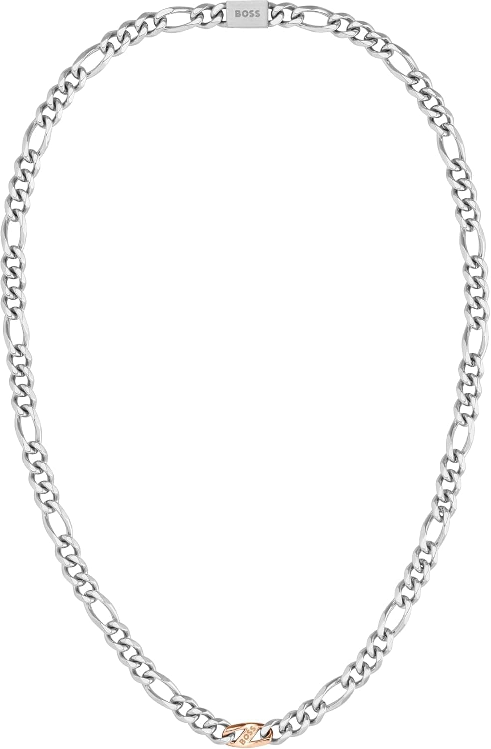 BOSS Jewelry Colar ou pulseira de corrente para homem coleção RIAN em aço inoxidável de dois tons