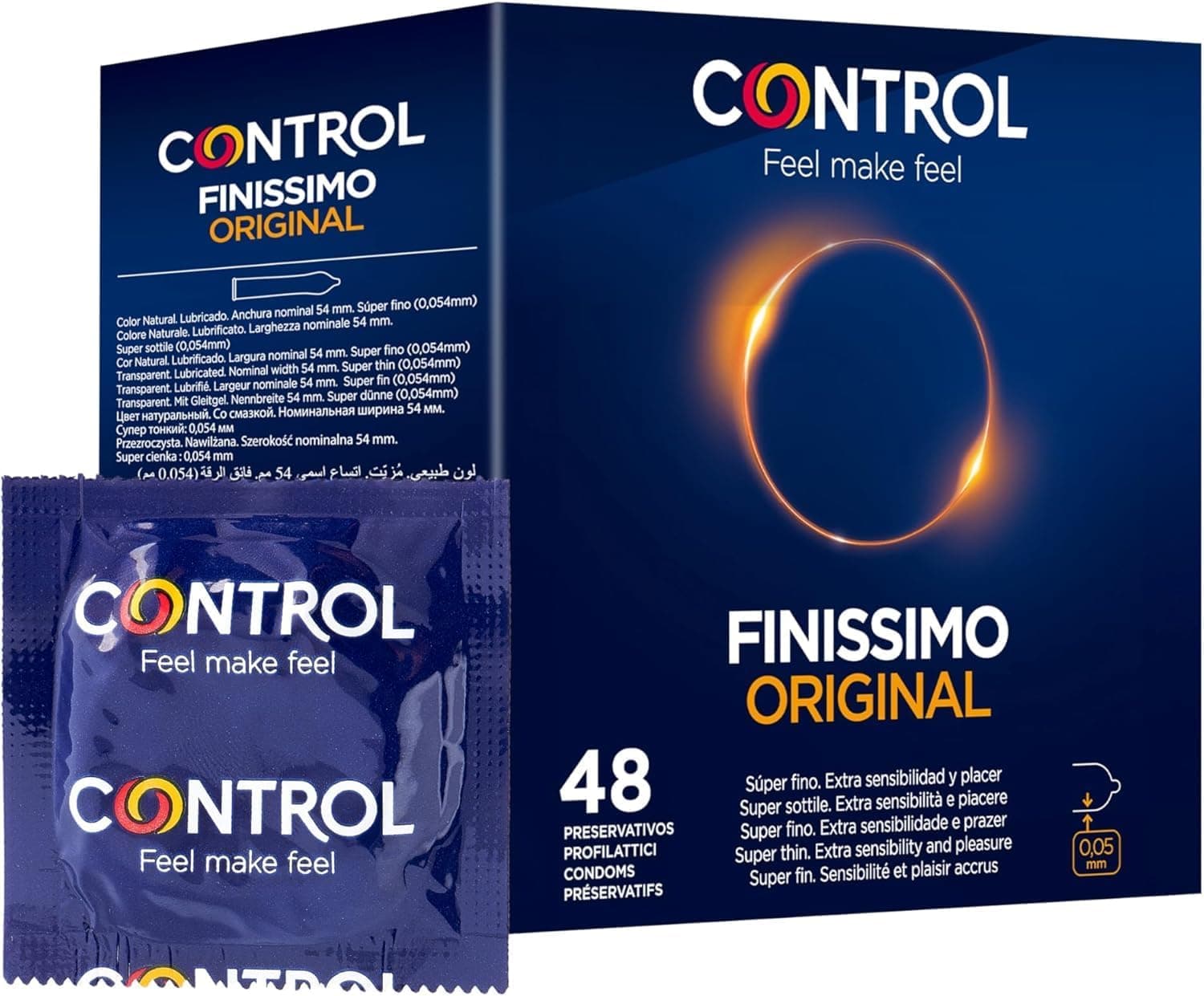 Control Finissimo original preservativos super finos 0,05 mm - 48 preservativos
