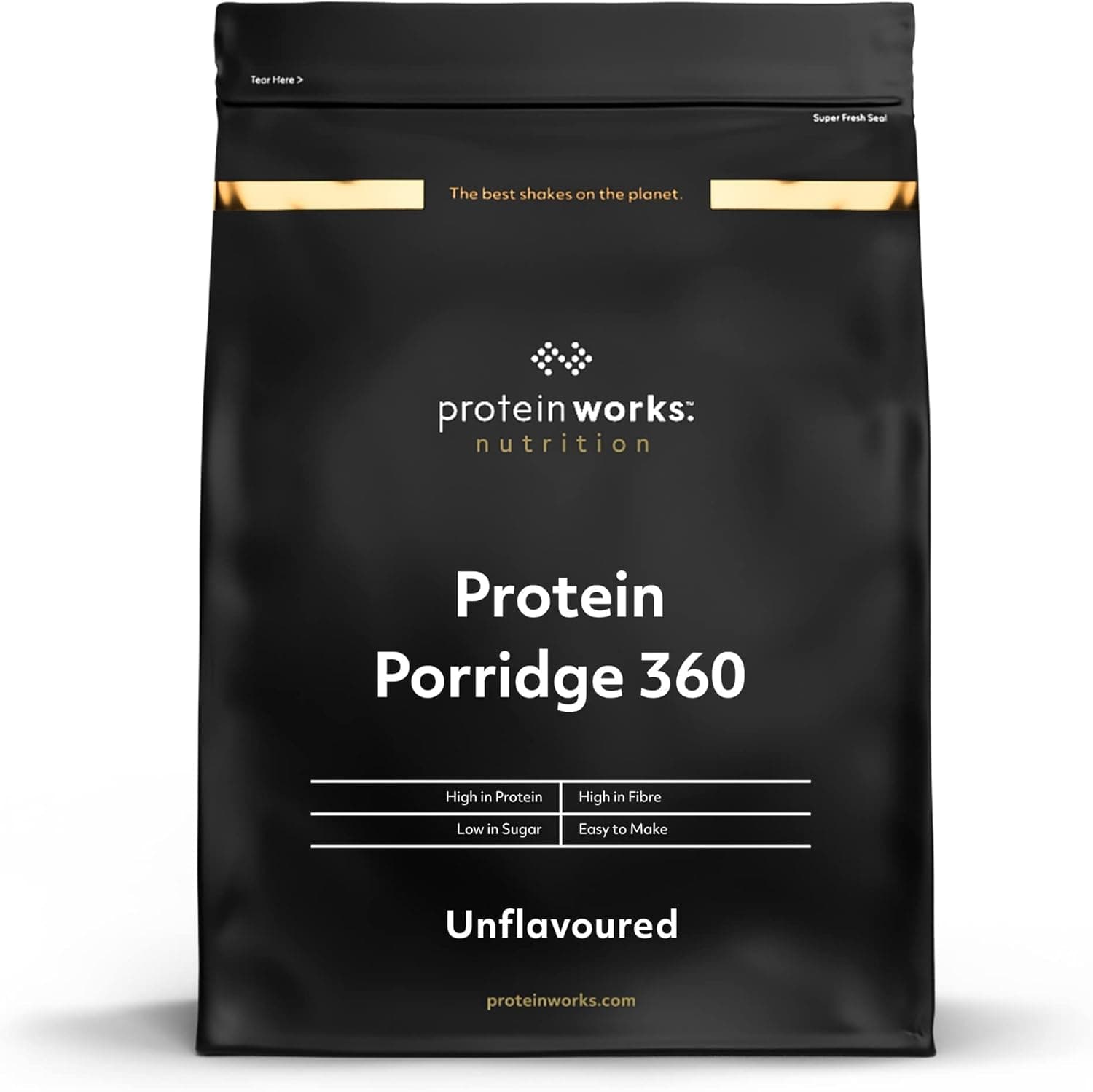 THE PROTEIN WORKS Gachas de Avena 360 | Papa de aveia proteica com vitaminas e baixo açúcar, 2 kg