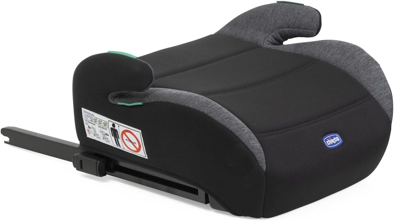 Chicco Quasar Fix i-Size, Cadeira de carro para crianças 7-12 anos (126-150 cm), peso 23-36 kg, grupo 3, fácil de instalar com sistema Isofix, com apoios de braços acolchoados e assento confortável