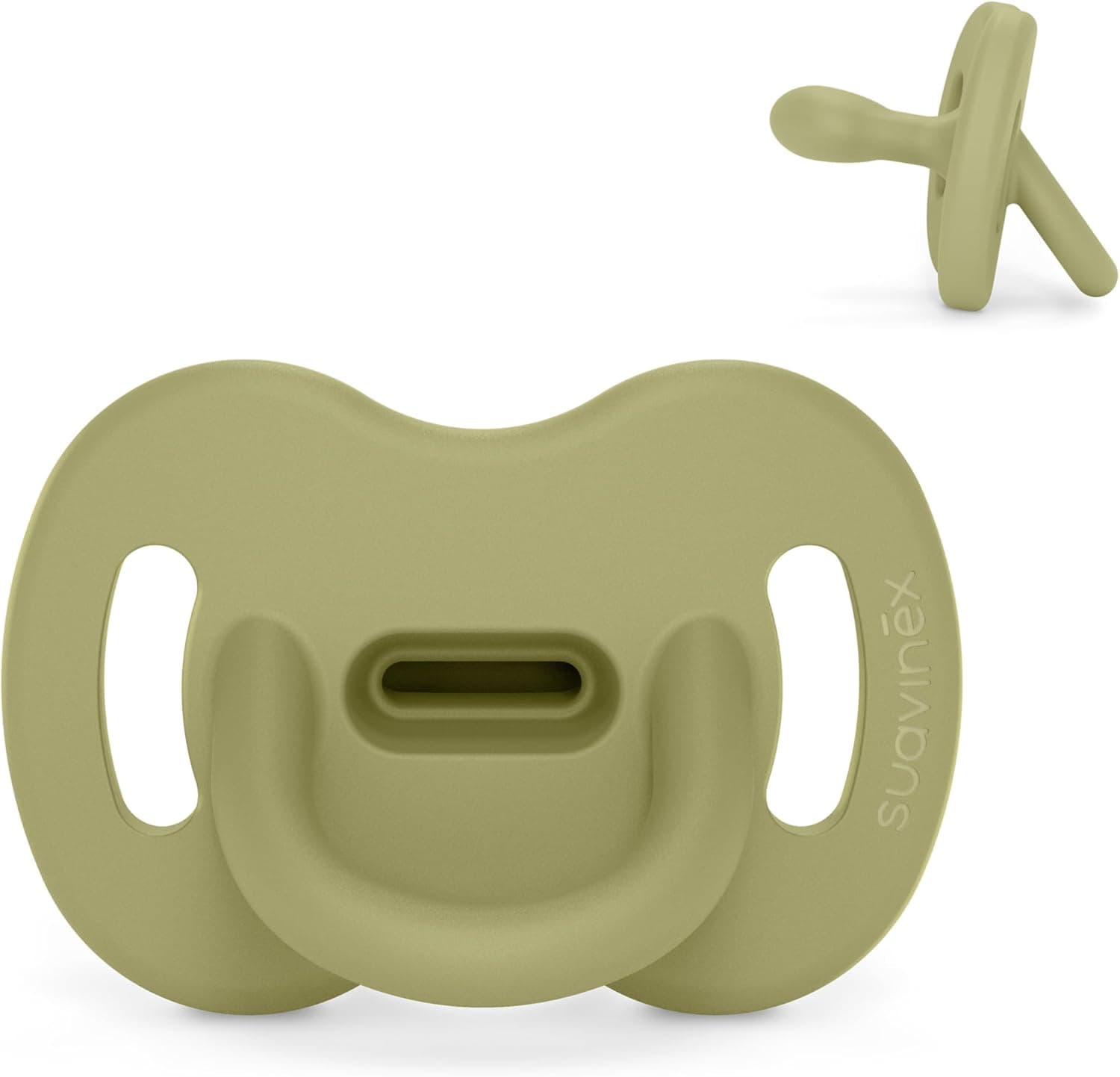 Suavinex, Chupeta de silicone para bebés 0/6 meses e recém-nascidos, ideal para dormir, respeita o desenvolvimento bucodental