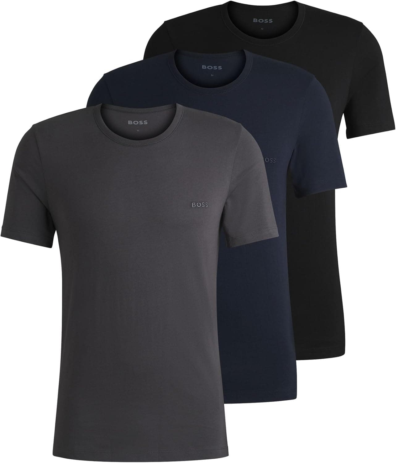 HUGO BOSS T-shirt para homem, pack de 3