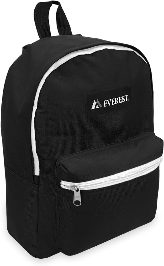 Everest Basic | Mochila casual unissexo em preto e branco