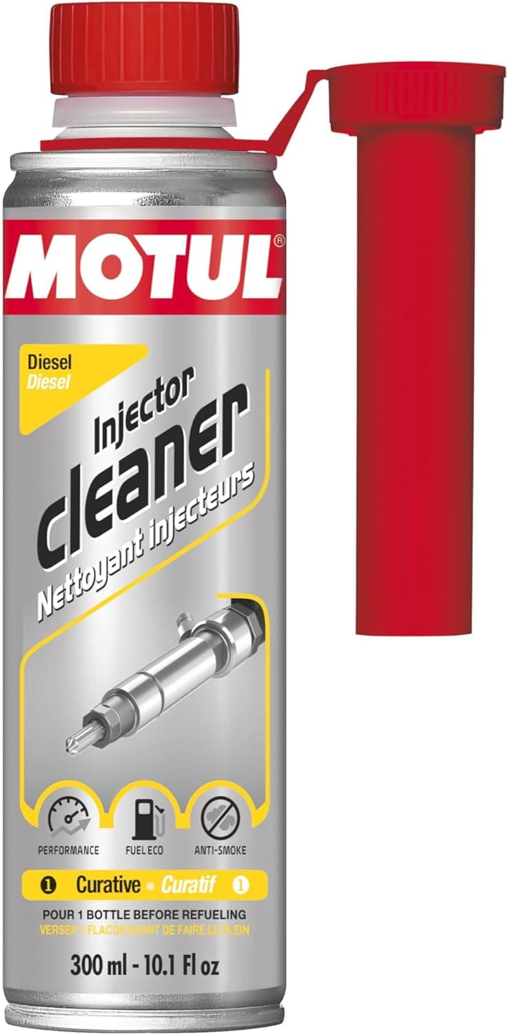 MOTUL Limpador de injetores a diesel, aditivo curativo para motores a diesel, desempenho, reduz o consumo e as emissões, ideal antes da inspeção técnica, Injector Cleaner Diesel, 300 ml