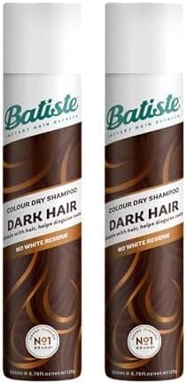 Batiste Shampoo cor seca, preto e castanho escuro, 200 ml (a embalagem pode variar) (embalagem de 2)