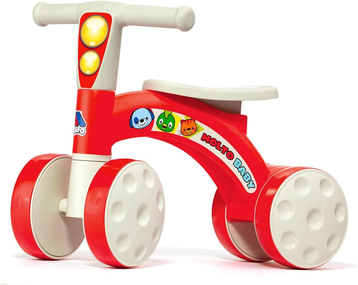 MOLTO | My First Ride On Rojo Corredor | Corrida para uso em casa ou no parque, brinquedos infantis seguros e resistentes | incentiva o desenvolvimento saudável de meninos e meninas | 10 meses