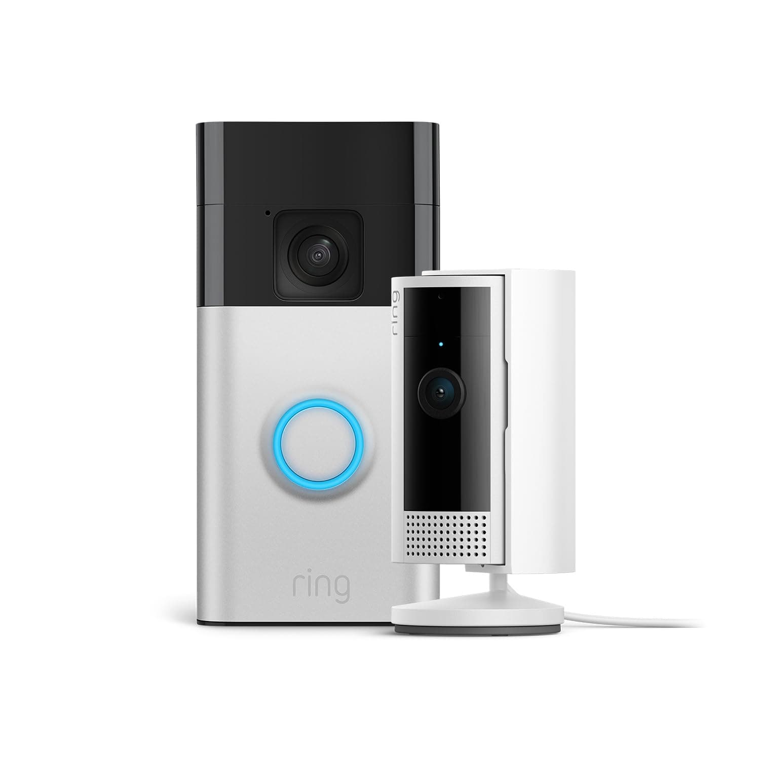 Ring Battery Video Doorbell e Indoor Camera 2.ª geração | Videocâmara de porta sem fios com câmara interior e instalação fácil