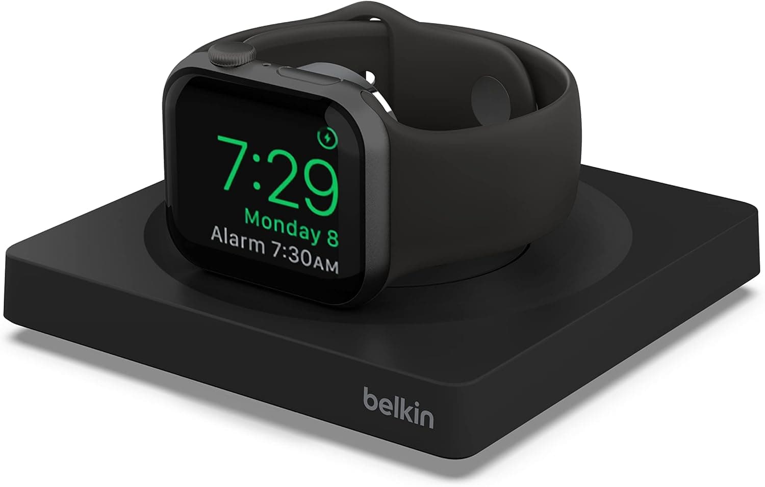 Belkin Carregador para Apple Watch, carregamento sem fios rápido e portátil com certificação MFi e modo relógio de mesa, cabo USB tipo C, para Apple Watch Series 8, 7, 6, 5, 4, ultra e outros
