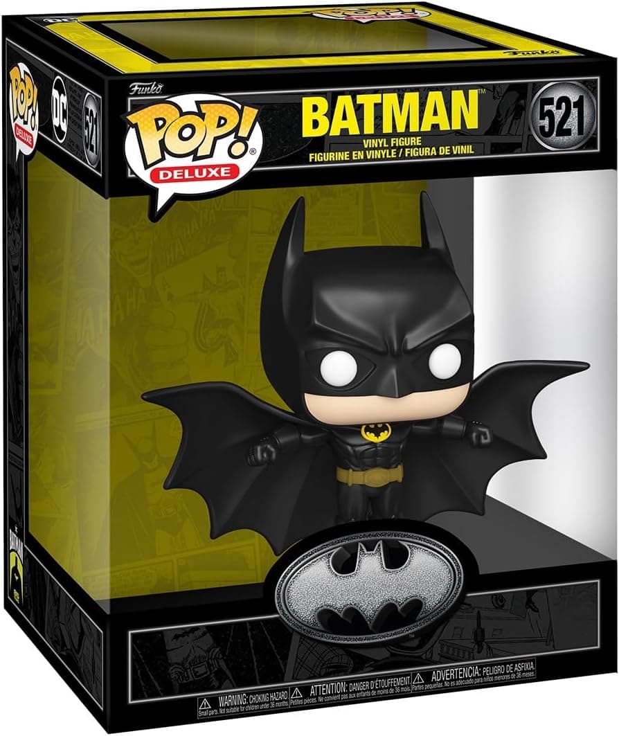 Funko Pop! Deluxe: BM 85th - Batman Soaring - Batman 1989 - Figura de vinil colecionável - ideia de presente - Mercadoria Oficial - Brinquedos para crianças e adultos - Fãs de filmes