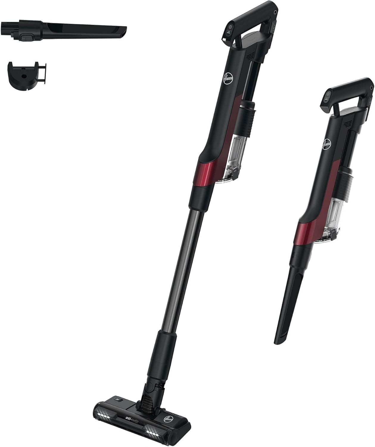 Hoover HF2 | Vassoura elétrica sem fios ultraleve com escova para pavimentos duros, anti-emaranhamento, LED e elevada potência de sucção