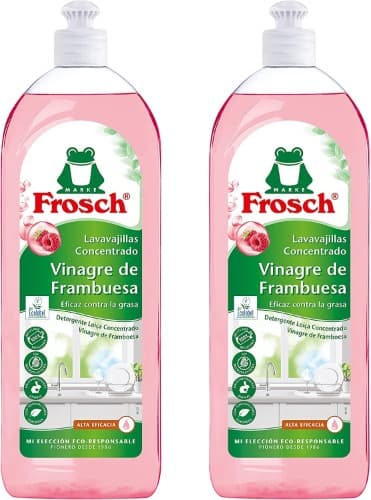 Frosch Lava-louças à mão concentrado, framboesas, preto, padrão, 750ml x 2