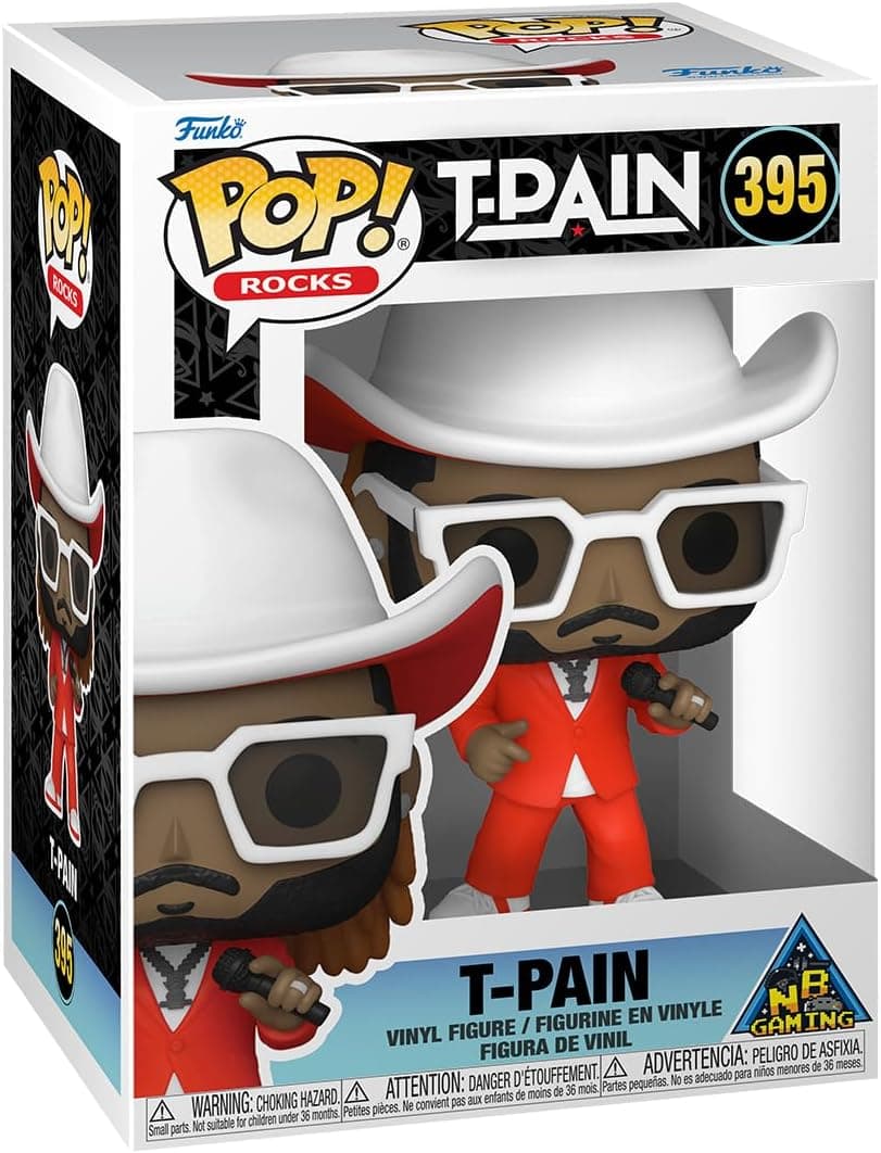 Funko Pop! Rocks: T-Pain - Figura de vinil colecionável - ideia de presente - Mercadoria oficial - Brinquedos para crianças e adultos - Fãs musicais - boneco para colecionadores e exposição