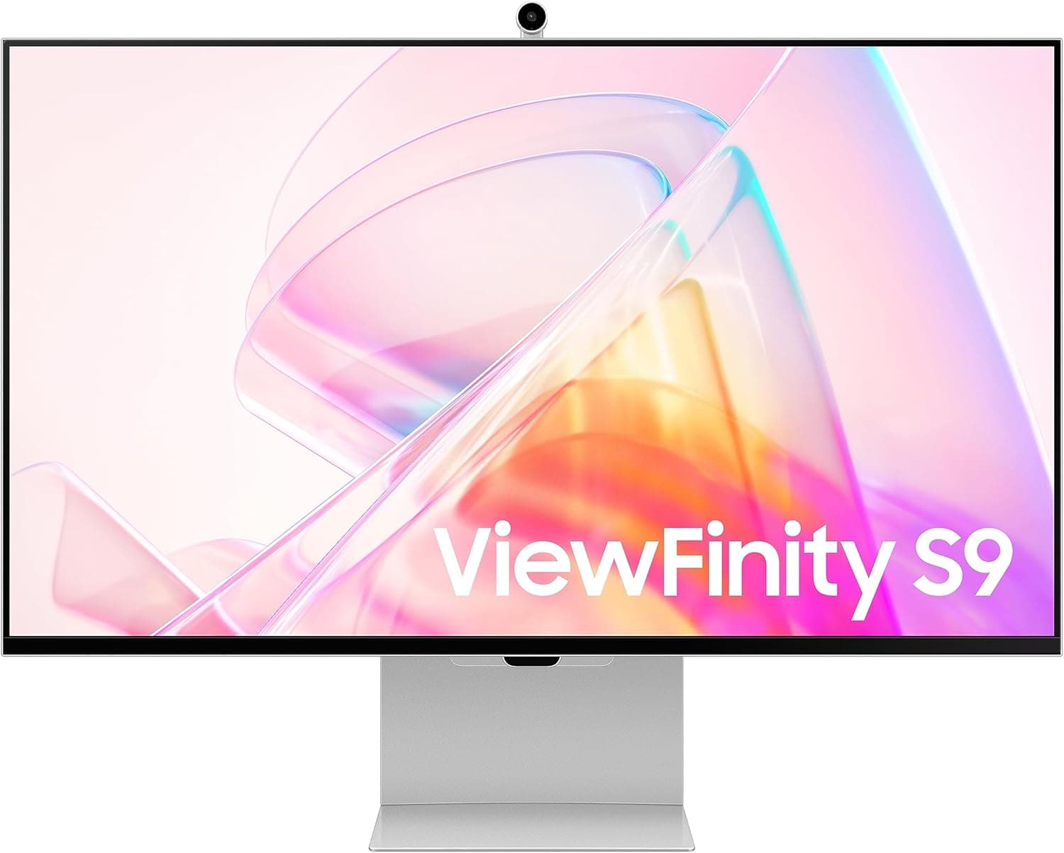 SAMSUNG LS27C902PAUXEN Monitor ViewFinity S9 S90PC de 27" com resolução de 5K, tela mate, calibração inteligente, Thunderbolt 4 e porta DP, câmara 4K Slimfit, prateada.