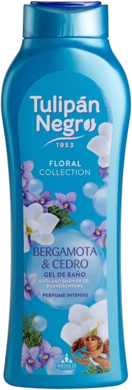 TULIPAN NEGRO Tulipa Preta | Gel de banho hidratante com fragrância floral de bergamota e cedro, 650 ml
