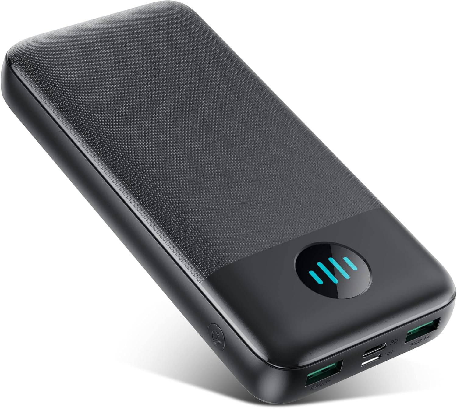 QTshine | Power bank portátil 26800 mAh com carregamento rápido PD 3.0 USB-C e três saídas